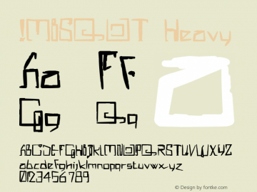 !MISQOT Heavy Version 1.000 2006 initial release Font Sample