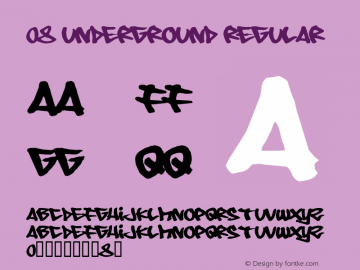 08 Underground Regular 1.00图片样张