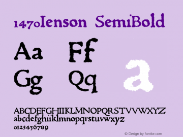 1470Jenson SemiBold Macromedia Fontographer 4.1.4 25/02/08图片样张