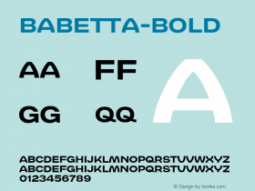 Babetta-Bold ☞ Version 1.003;com.myfonts.viktornuebel.babetta.bold.wfkit2.fdwx图片样张