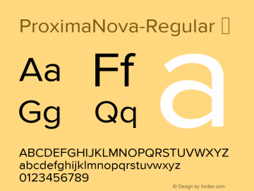 ProximaNova-Regular ☞ Version 2.015;com.myfonts.marksimonson.proxima-nova.regular.wfkit2.gP5B Font Sample