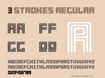 3 Strokes Regular Version 1.0图片样张