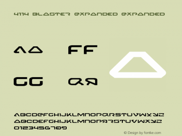 4114 Blaster Expanded Expanded 001.000 Font Sample