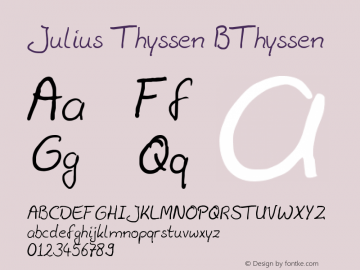 Julius Thyssen BThyssen Version September1-1998 rele图片样张