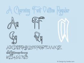 A Charming Font Outline Regular 1.03 Font Sample