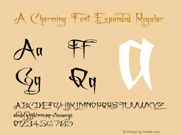 A Charming Font Expanded Regular 1.03图片样张