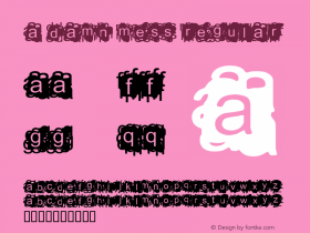 A Damn Mess Regular 1.835 Font Sample