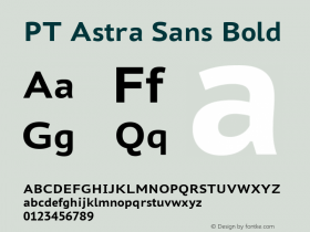 PT Astra Sans Bold Version 1.001; ttfautohint (v1.4.1)图片样张