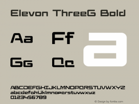 Elevon ThreeG Bold Version 1.301图片样张