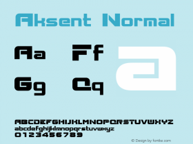Aksent Normal 1.0 Mon Aug 03 16:27:58 1992图片样张