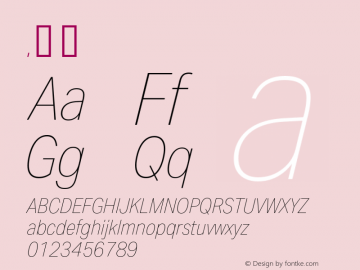 .  Version 1.001 Font Sample