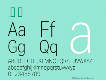 .  Version 1.001 Font Sample