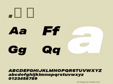 .  Version 1.001 Font Sample