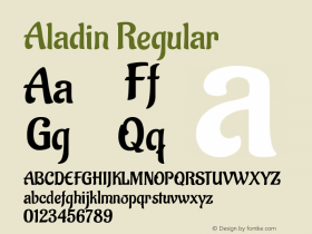 Aladin Regular Version 1.000图片样张