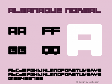 Almanaque Normal Macromedia Fontographer 4.1.5 1/29/02 Font Sample