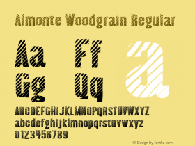 Almonte Woodgrain Regular Version 4.000图片样张