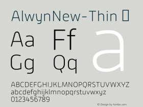 AlwynNew-Thin ☞ Version 5.000;com.myfonts.moretype.alwyn-new.thin.wfkit2.3ugJ图片样张