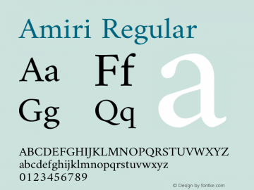 Amiri Regular Version 000.105图片样张