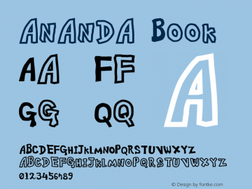 ananda Book Version 1.0 Font Sample