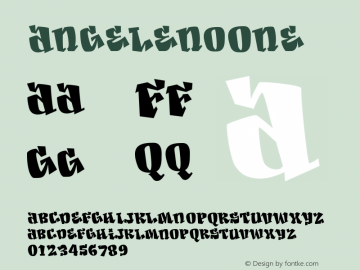 AngelenoOne ☞ Version 1.000 2005 initial release;com.myfonts.aerotype.angeleno.one.wfkit2.2Whm Font Sample