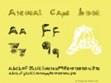 Animal Caps Book Version 1.0; April 23, 2000 Font Sample