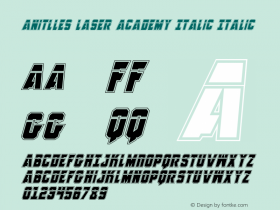 Anitlles Laser Academy Italic Italic 001.000图片样张