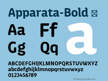 Apparata-Bold ☞ Version 1.000;com.myfonts.easy.xavier-lanau.apparata.bold.wfkit2.version.4kah图片样张