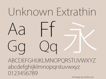 Unknown Extrathin Version 1.0图片样张