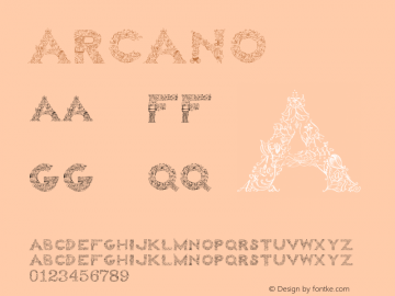 Arcano ☞ Version 1.000;com.myfonts.easy.resistenza.arcano.regular.wfkit2.version.3yFT Font Sample