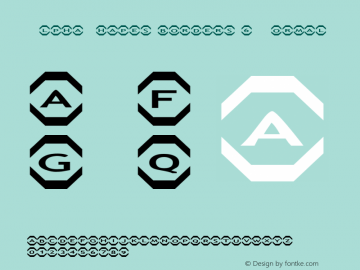 AlphaShapes borders 6 Normal 1.0 - May 2007 - freeware font图片样张