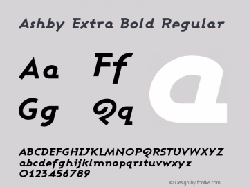 Ashby Extra Bold Regular 1.0图片样张