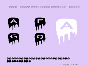 AlphaShapes meltdowns reverse Normal 1.0 - July 2006 - freeware font图片样张