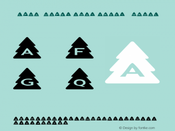 AlphaShapes xmas trees Normal 1.0 - November 2005 - freeware font图片样张