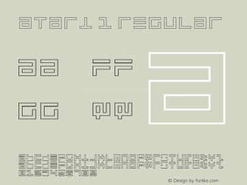 Atari 1 Regular 1.0 Wed May 03 17:55:05 1995图片样张