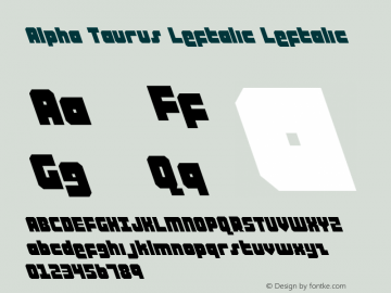 Alpha Taurus Leftalic Leftalic 001.000图片样张