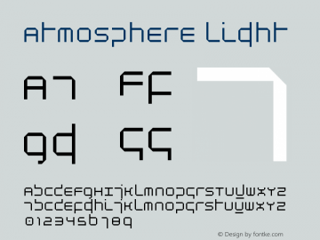 Atmosphere Light Version Macromedia Fontograp图片样张