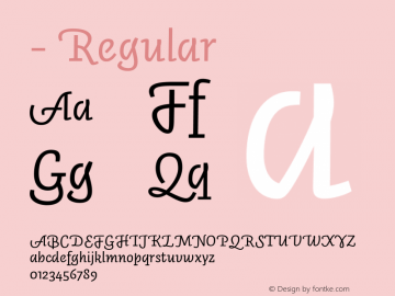 - Regular Version 2.500 (license nr. xxxx - Underware)图片样张