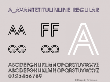 a_AvanteTitulInline Regular 001.002图片样张