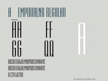 a_EmpirialNr Regular 001.002 Font Sample