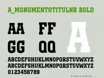 a_MonumentoTitulNr Bold 01.03 Font Sample