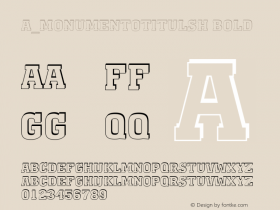 a_MonumentoTitulSh Bold 01.03 Font Sample