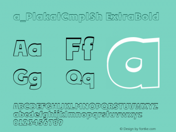 a_PlakatCmplSh ExtraBold 01.01图片样张