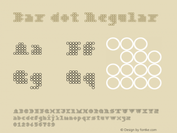 Bar dot Regular Version 1.0 Font Sample