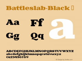 Battleslab-Black ☞ Version 001.001;com.myfonts.kostic.battleslab.black.wfkit2.3zBM Font Sample