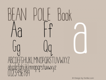 BEAN POLE Book Version 1.00 August 27, 2009图片样张