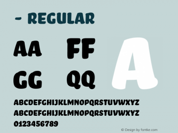 - Regular Version 2.500 (license nr. xxxx - Underware) Font Sample