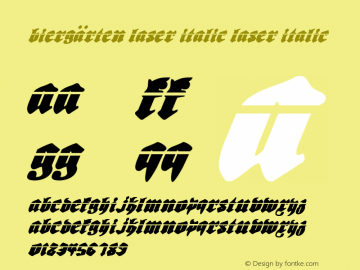 Biergärten Laser Italic Laser Italic 001.000图片样张