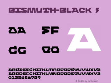 Bismuth-Black ☞ Version 1.000;com.myfonts.easy.urtd.bismuth.black.wfkit2.version.3Fyv图片样张