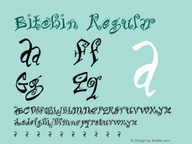 Bitchin Regular Version 1.0 Font Sample