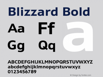 Blizzard Bold Version 3.00图片样张
